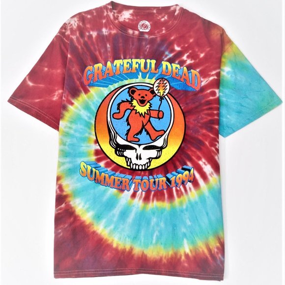 Grateful Dead Summer Tour 1994 Tie Dye jam rock Official T-Shirt M NWT - Picture 1 of 3